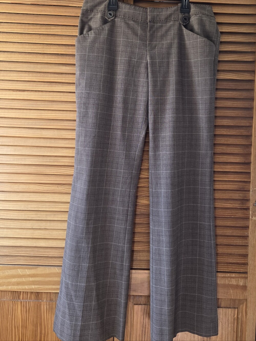 Vintage Guess Y2K Plaid Flare Trousers Dress Pants.